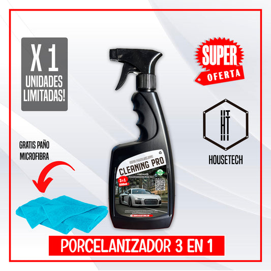 Cleaning Pro | Porcelanizador  + paño MicroFibra